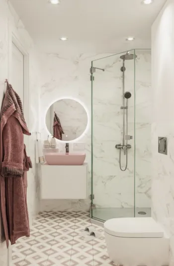 Интерьер ванной в современном стиле смотреть на Basicdecor