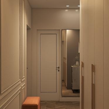Интерьер коридора с проходной  смотреть на Basicdecor
