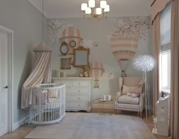 Интерьер детской с для новорожденных в классическом стиле смотреть на Basicdecor
