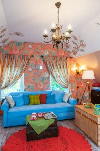 Интерьер гостиной в стиле кантри и марокканском смотреть на Basicdecor