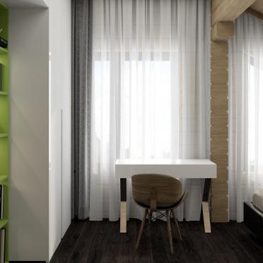 Интерьер спальни с балконом  смотреть на Basicdecor