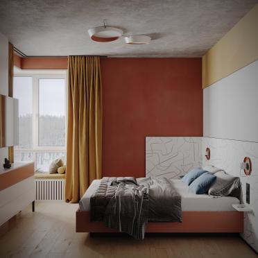 Интерьер спальни  смотреть на Basicdecor