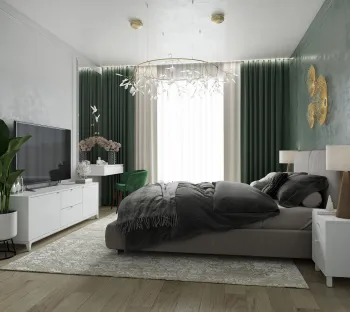 Интерьер спальни в современном стиле смотреть на Basicdecor