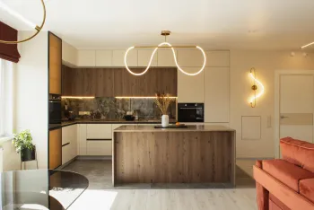 Интерьер кухни c островом  смотреть на Basicdecor