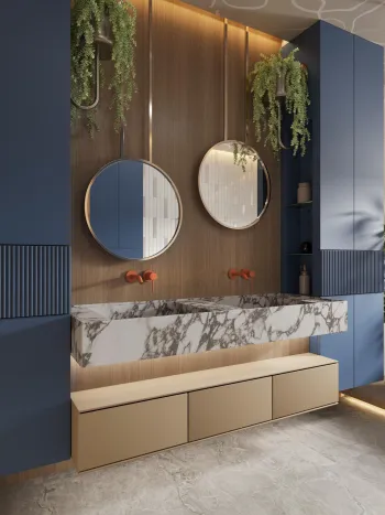 Интерьер ванной  смотреть на Basicdecor