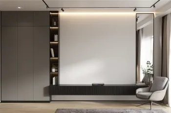 Интерьер c подсветкой в современном стиле смотреть на Basicdecor