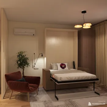 Интерьер спальни cветильниками над кроватью и с подсветкой  смотреть на Basicdecor
