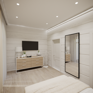 Интерьер спальни c подсветкой  смотреть на Basicdecor