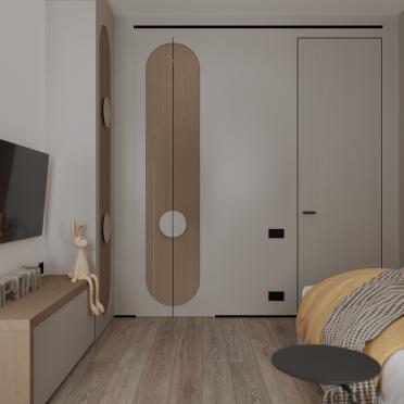 Интерьер с дверными жалюзи  смотреть на Basicdecor