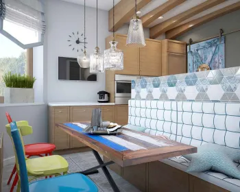 Интерьер кухни в средиземноморском смотреть на Basicdecor