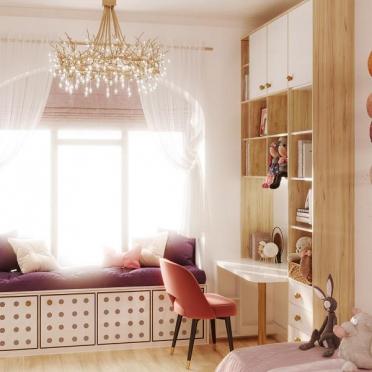 Интерьер детской с для девочки  смотреть на Basicdecor