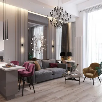 Интерьер гостиной в современном стиле смотреть на Basicdecor