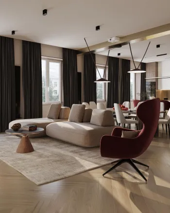 Интерьер гостиной  смотреть на Basicdecor