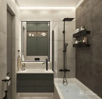 Интерьер ванной в современном стиле смотреть на Basicdecor
