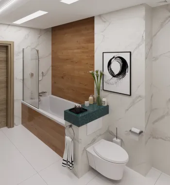 Интерьер ванной  смотреть на Basicdecor