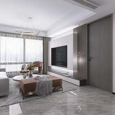 Интерьер гостиной c подсветкой  смотреть на Basicdecor