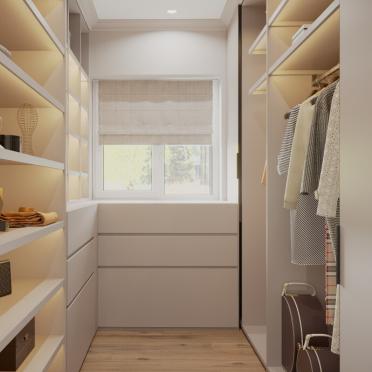 Интерьер гардеробной с гардеробной в неоклассике смотреть на Basicdecor