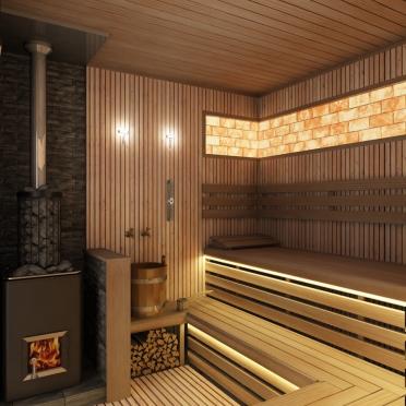 Интерьер cауной в современном стиле смотреть на Basicdecor