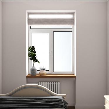Интерьер спальни с жалюзи  смотреть на Basicdecor