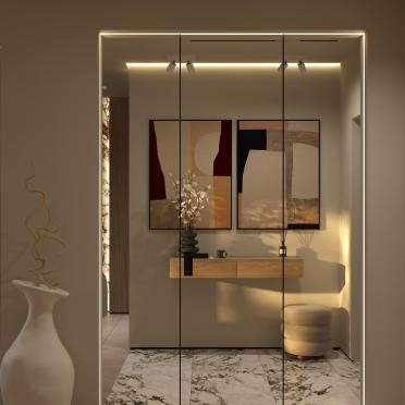 Интерьер коридора c подсветкой  смотреть на Basicdecor