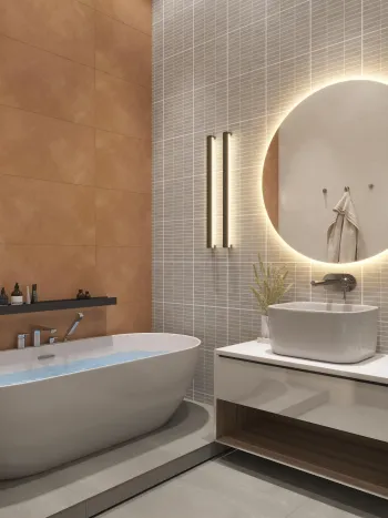 Интерьер ванной  смотреть на Basicdecor