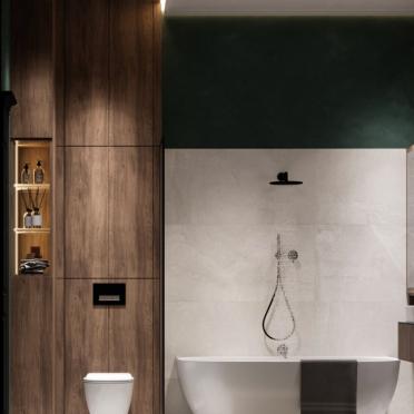 Интерьер ванной в современном стиле смотреть на Basicdecor
