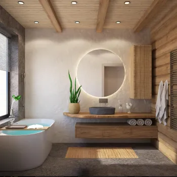 Интерьер ванной  смотреть на Basicdecor