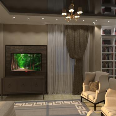 Интерьер гостиной  смотреть на Basicdecor