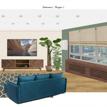 Интерьер гостиной с жалюзи  смотреть на Basicdecor