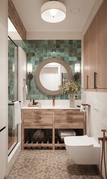 Интерьер ванной  смотреть на Basicdecor