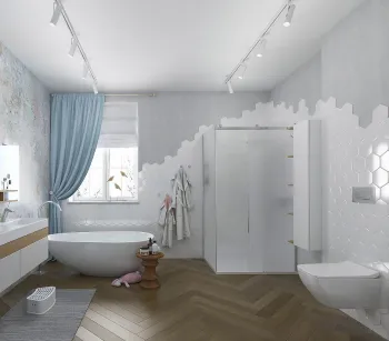 Интерьер ванной  смотреть на Basicdecor