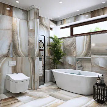 Интерьер ванной  смотреть на Basicdecor