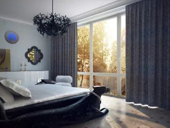 Интерьер спальни в стиле фьюжн смотреть на Basicdecor