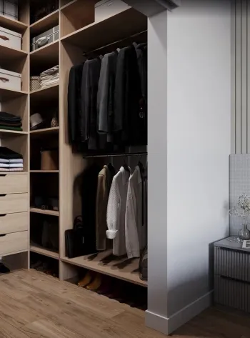 Интерьер гардеробной  смотреть на Basicdecor