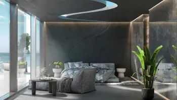 Интерьер c подсветкой  смотреть на Basicdecor