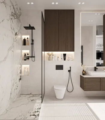 Интерьер ванной  смотреть на Basicdecor