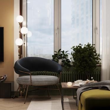 Интерьер гостиной  смотреть на Basicdecor