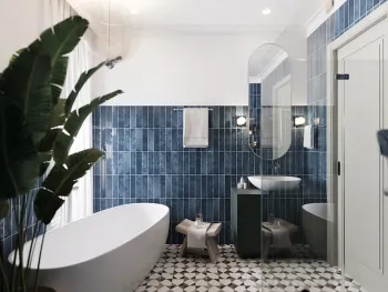 Интерьер ванной  смотреть на Basicdecor