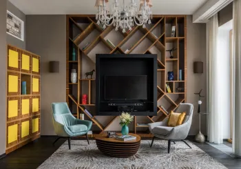 Интерьер гостиной в современном стиле смотреть на Basicdecor