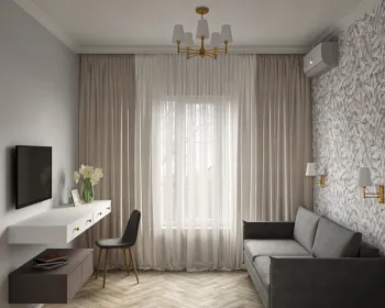 Интерьер c рабочим местом  смотреть на Basicdecor