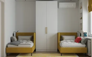 Интерьер с две кровати  смотреть на Basicdecor