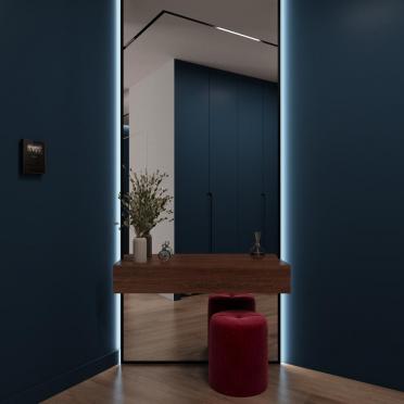 Интерьер с нишей с подсветкой и с подсветкой  смотреть на Basicdecor