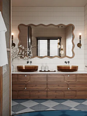 Интерьер ванной  смотреть на Basicdecor