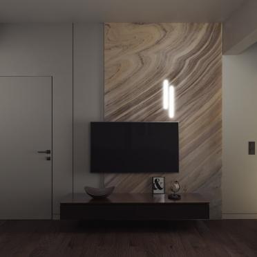 Интерьер с нишей с подсветкой и с подсветкой  смотреть на Basicdecor