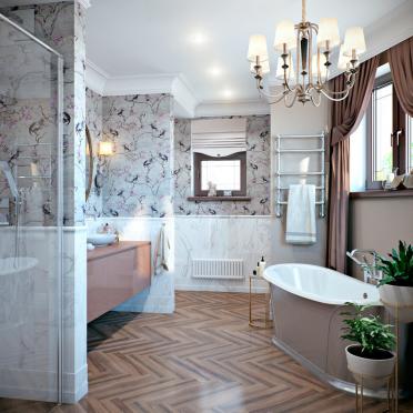 Интерьер ванной в барокко и рококо смотреть на Basicdecor