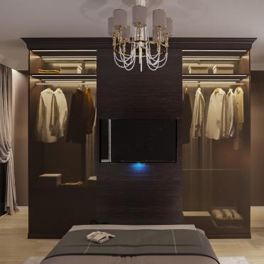 Интерьер спальни c подсветкой  смотреть на Basicdecor