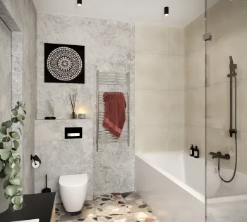 Интерьер ванной  смотреть на Basicdecor