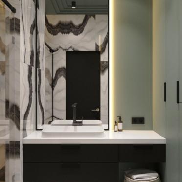 Интерьер ванной в современном стиле смотреть на Basicdecor