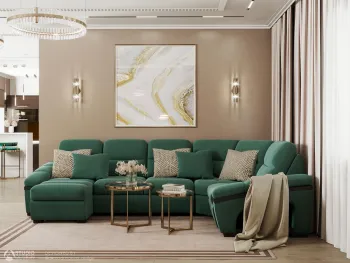 Интерьер гостиной в неоклассике смотреть на Basicdecor