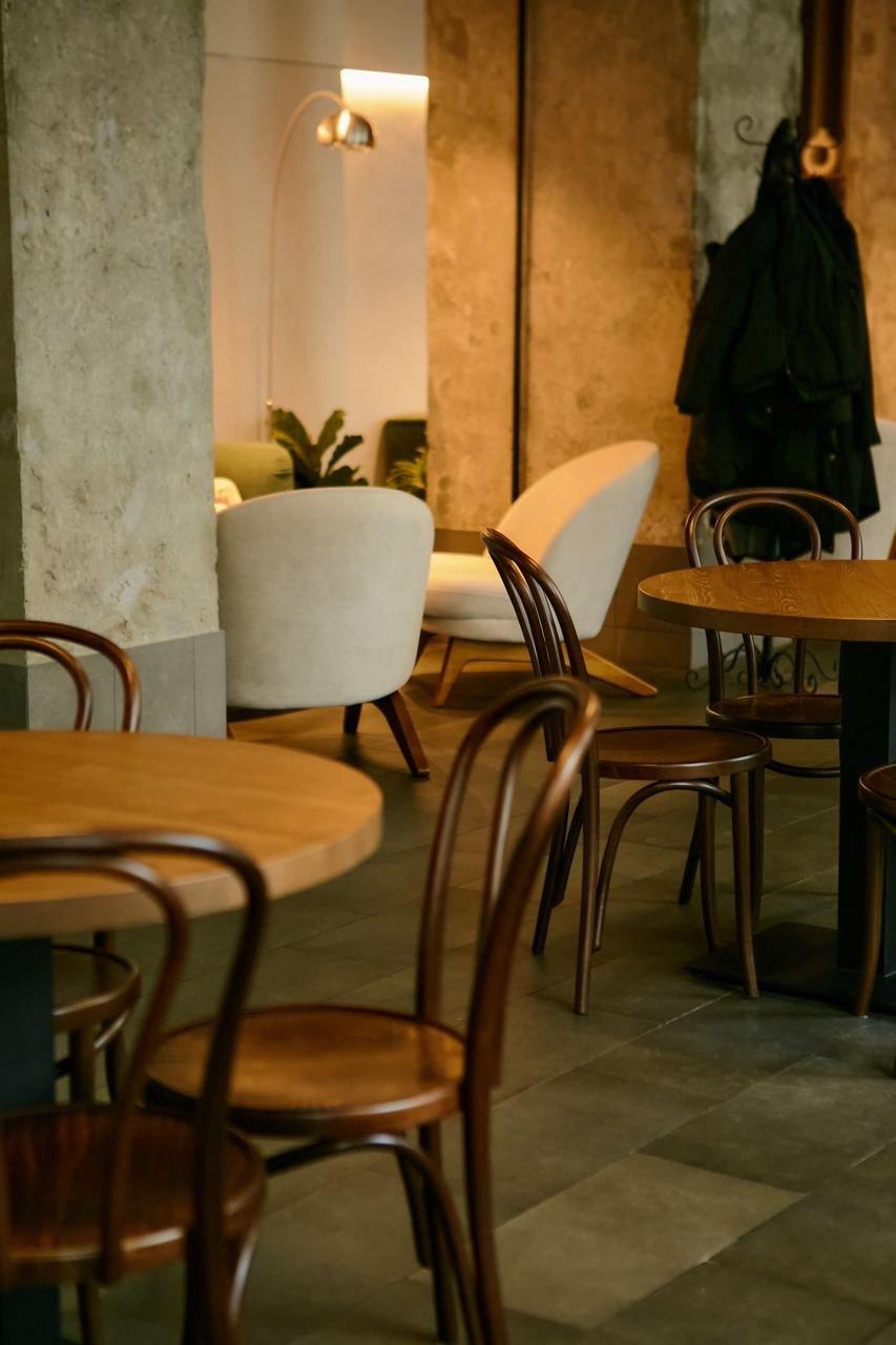 Интерьер кафе и ресторана в минимализме
